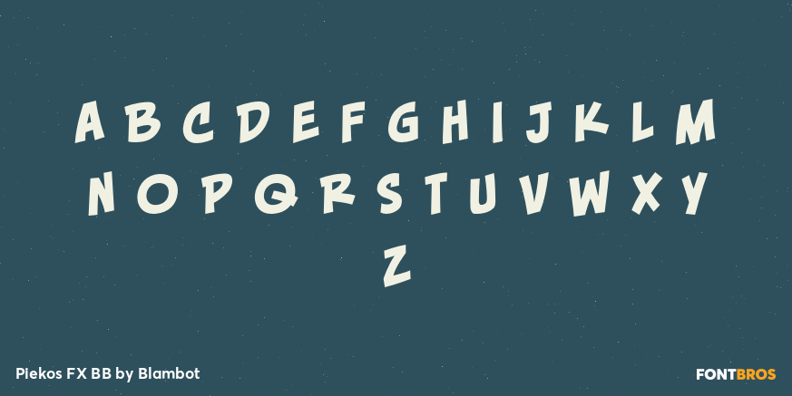 Piekos FX BB Font Poster #3