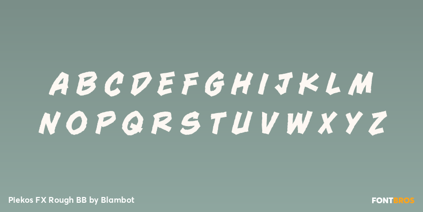 Piekos FX Rough BB Font Poster #3