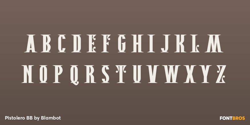 Pistolero BB Font Poster #3
