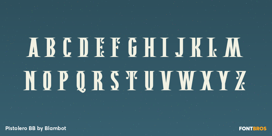 Pistolero BB Font Poster #3
