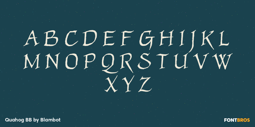 Quahog BB Font Poster #2