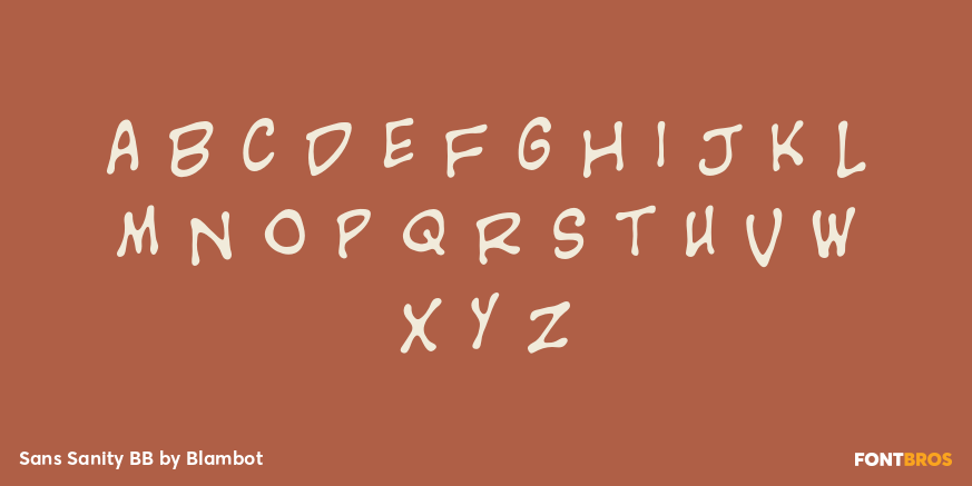 Sans Sanity BB Font Poster #1