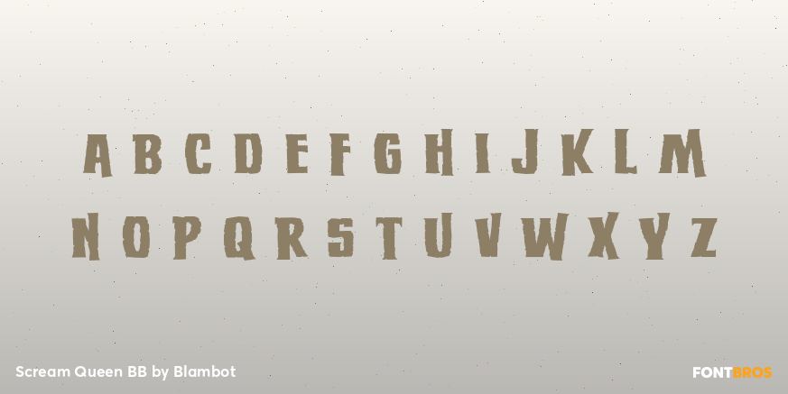 Scream Queen BB Font Poster #1