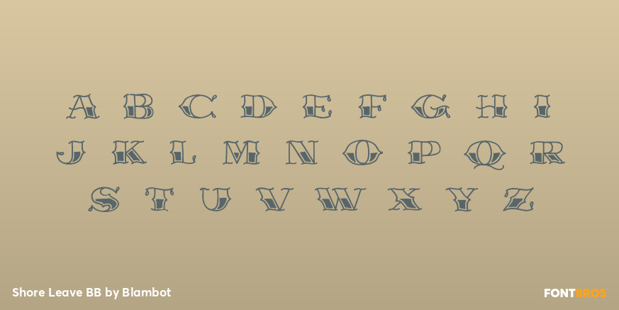 Shore Leave BB Font Poster #1