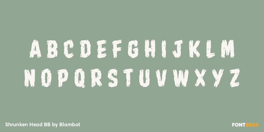 Shrunken Head BB Font Poster #1