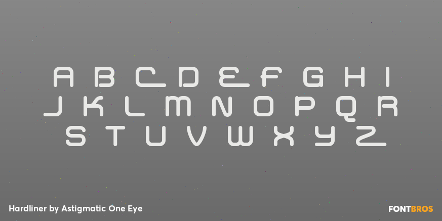 Hardliner Font Poster #2