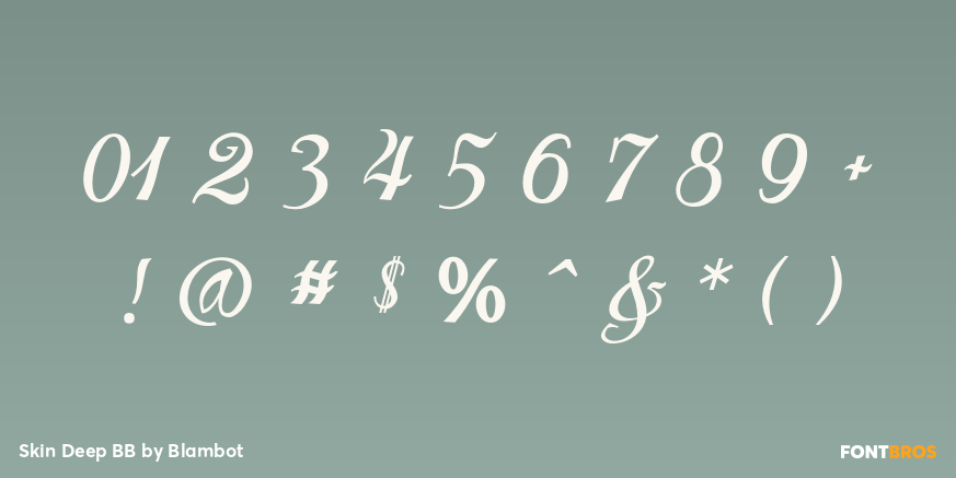Skin Deep BB Font Poster #1