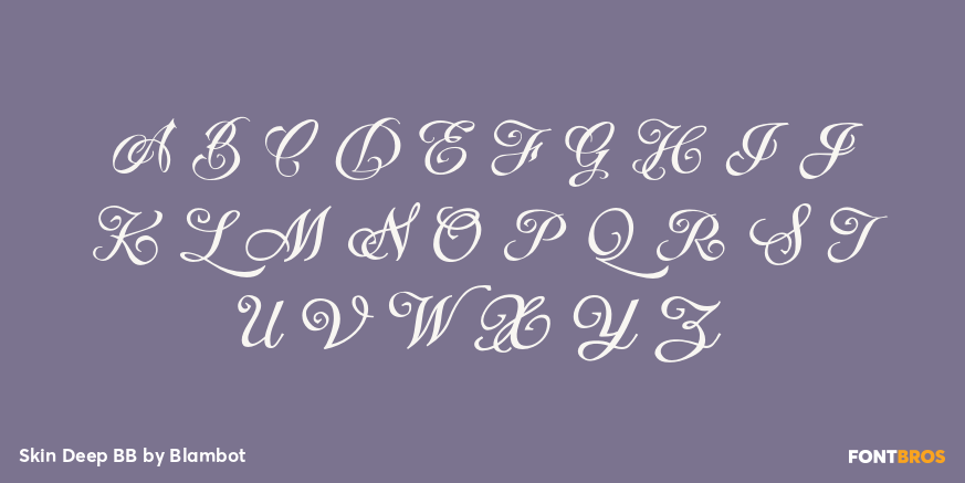 Skin Deep BB Font Poster #1