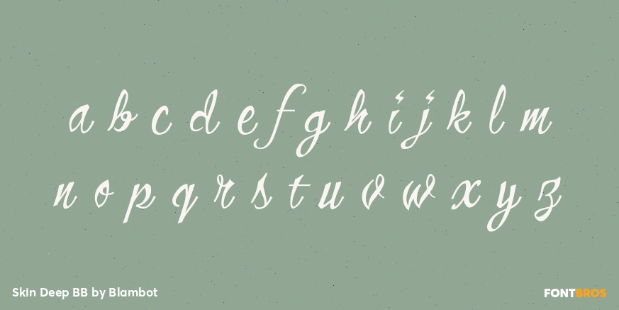 Skin Deep BB Font Poster #1