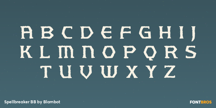 Spellbreaker BB Font Poster #2
