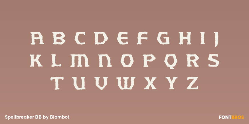 Spellbreaker BB Font Poster #3