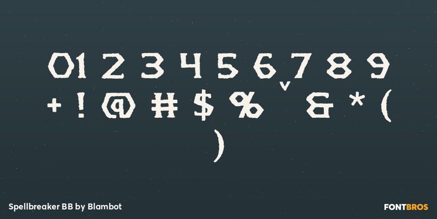Spellbreaker BB Font Poster #4