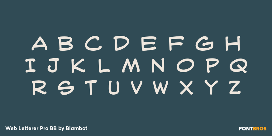 Web Letterer Pro BB Font Poster #2