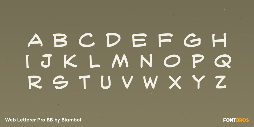 Web Letterer Pro BB Font Poster #3