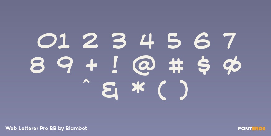 Web Letterer Pro BB Font Poster #4