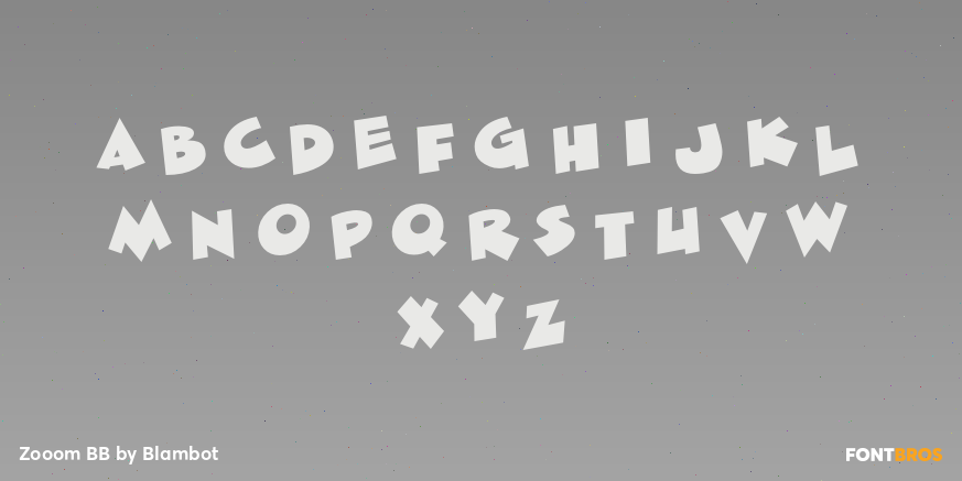 Zooom BB Font Poster #2
