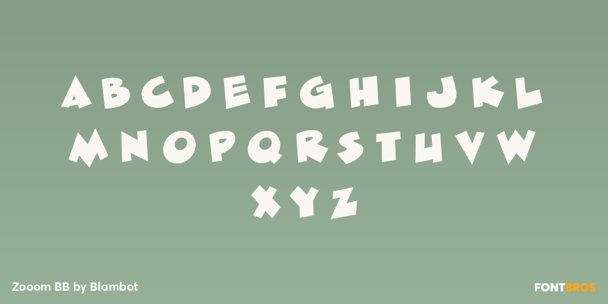 Zooom BB Font Poster #3