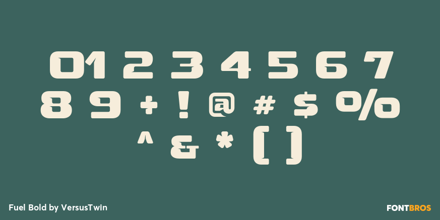 Fuel Bold Font Poster #1