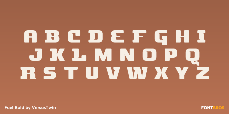 Fuel Bold Font Poster #2