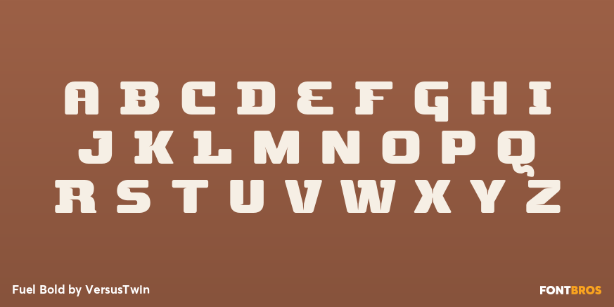Fuel Bold Font Poster #1