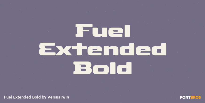 Fuel Extended Bold Font Poster #1