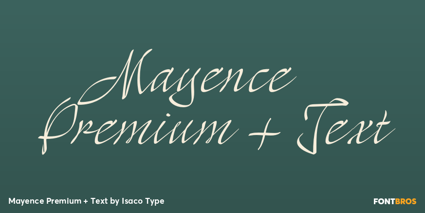 Mayence Premium + Text Font Poster #1