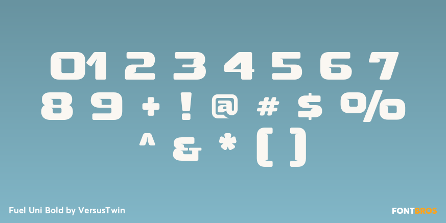 Fuel Uni Bold Font Poster #1