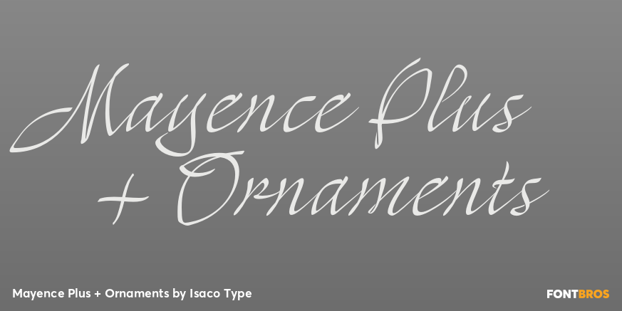 Mayence Plus + Ornaments Font Poster #1