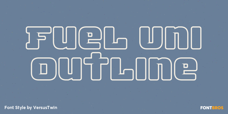 Fuel Uni Outline Font Poster #1