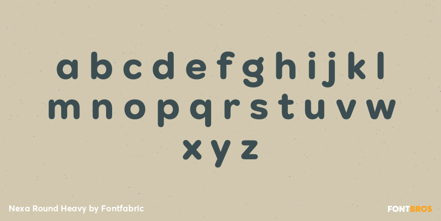 Nexa Round Heavy Font Poster #3