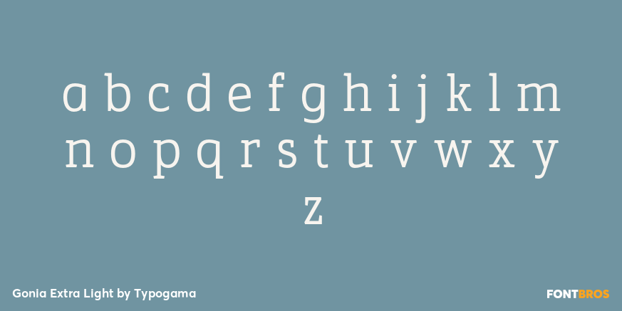 Gonia Extra Light Font Poster #3