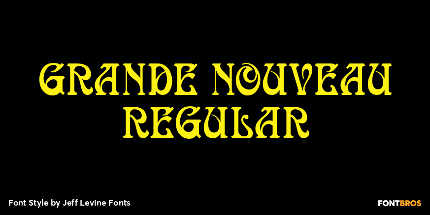 Grande Nouveau Regular Font Poster #1