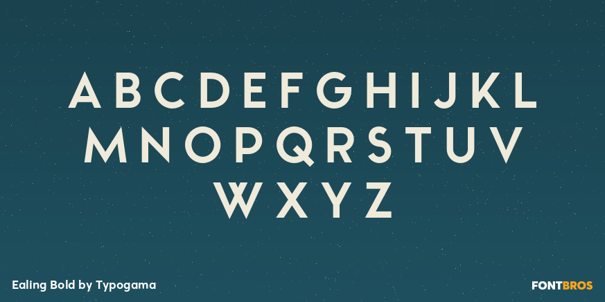 Ealing Bold Font Poster #2