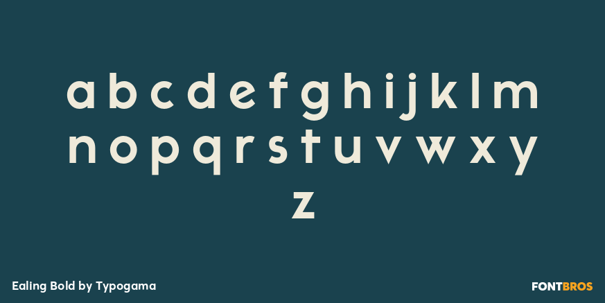 Ealing Bold Font Poster #3