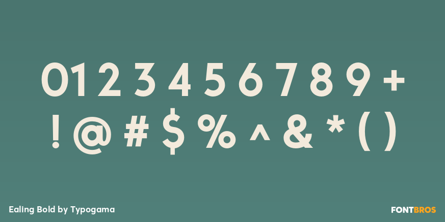 Ealing Bold Font Poster #4