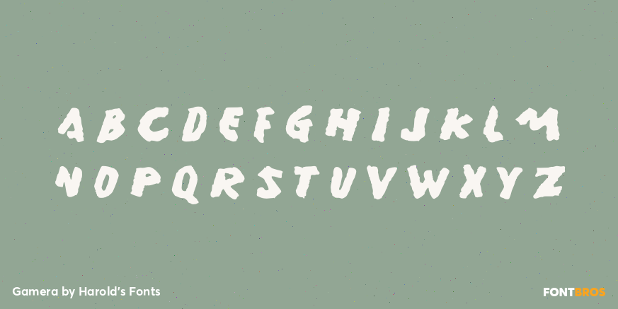 Gamera Font Poster #2