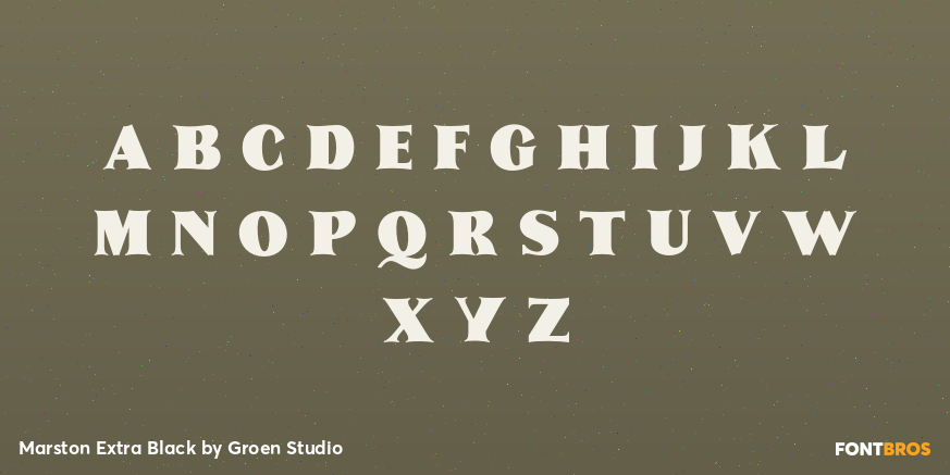 Marston Extra Black Font Poster #2