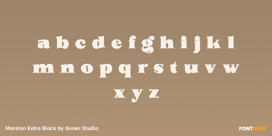 Marston Extra Black Font Poster #3