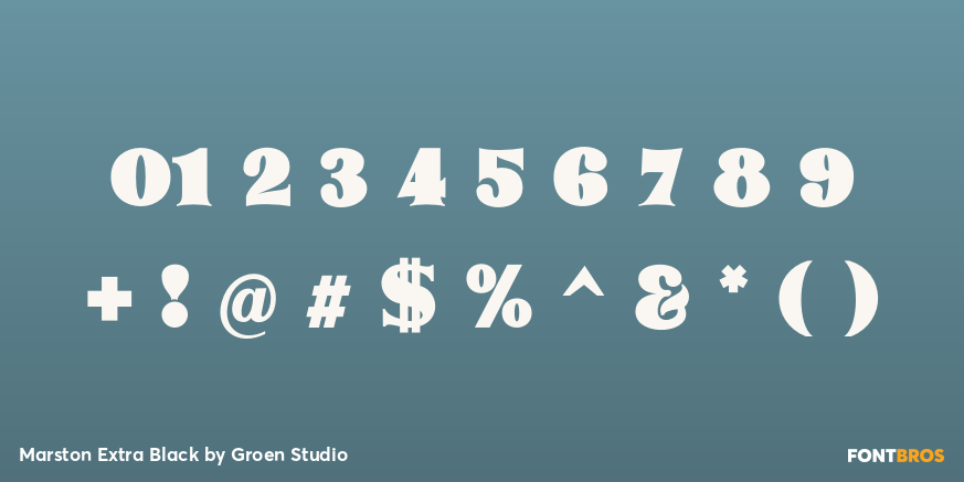 Marston Extra Black Font Poster #4