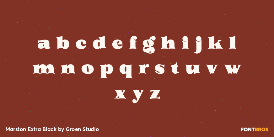Marston Extra Black Font Poster #3
