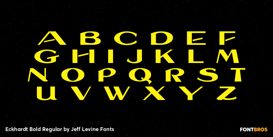 Eckhardt Bold Regular Font Poster #3