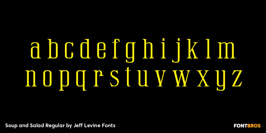 Soup and Salad Regular Font Poster #3