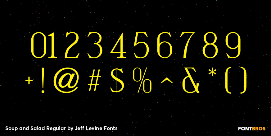 Soup and Salad Regular Font Poster #4