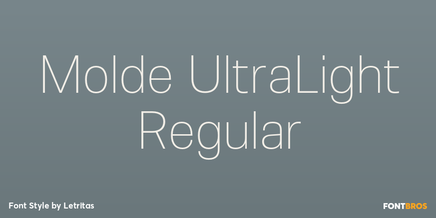 Molde UltraLight Regular Font Poster #1
