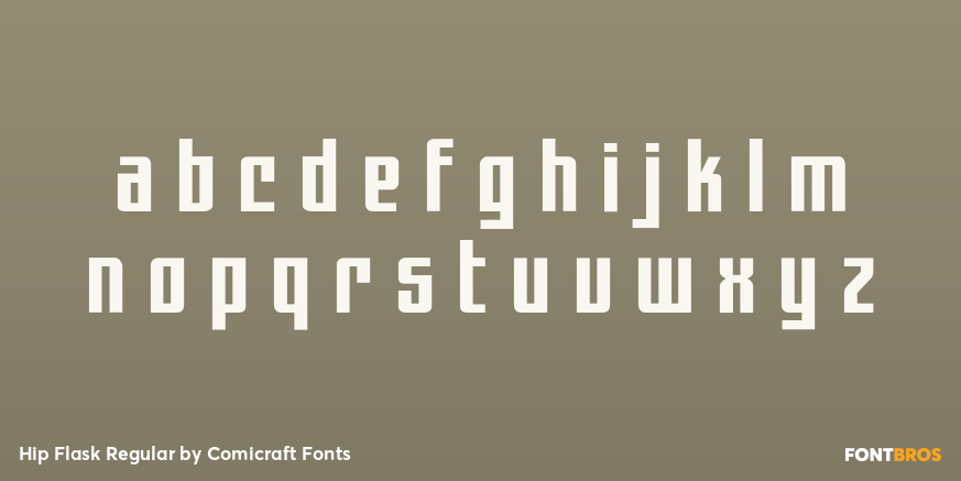 Hip Flask Regular Font Poster #3