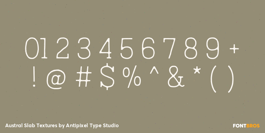 Austral Slab Textures Font Poster #1