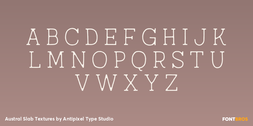 Austral Slab Textures Font Poster #2