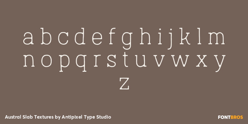 Austral Slab Textures Font Poster #1