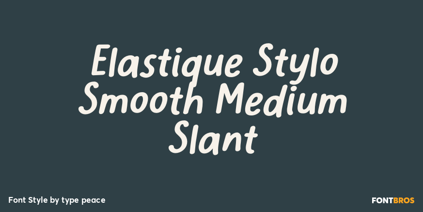 Elastique Stylo Smooth Medium Slant Poster