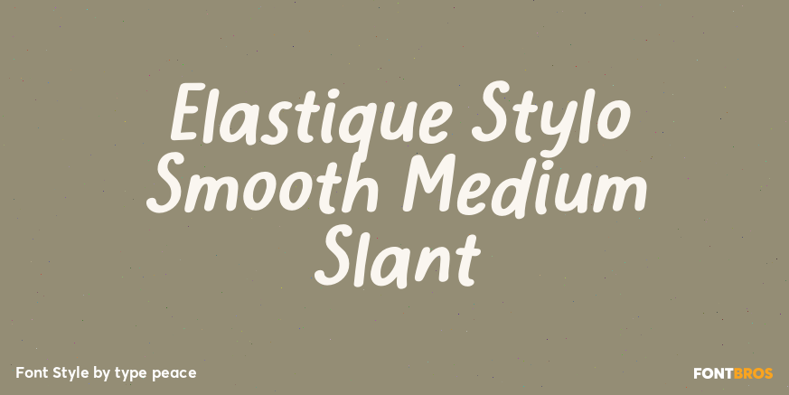 Elastique Stylo Smooth Medium Slant Poster